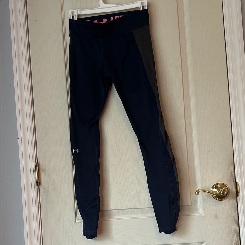 Under Armour Navy, Grey, and Pink Leggings